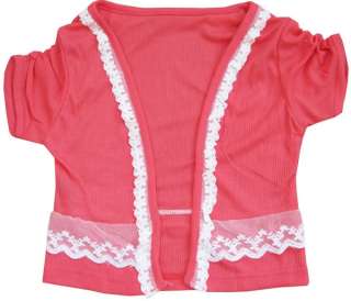 Girls Top Red Crochet Trim Children Clothing SZ 5 6 NWT  