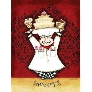   Chef Sweets Finest LAMINATED Print Sydney Wright 12x16