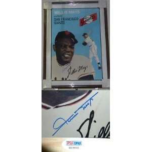 Willie Mays Framed Signed 22X34 Giants Poster PSA COA   Framed MLB 
