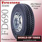  tires Firestone FD690   22.5 tires 295 75r22.5 22.5 semi truck tire