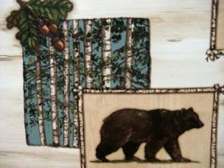   Curtain TIMBER RIDGE North Woods Moose Bear Brown Beige Green NEW