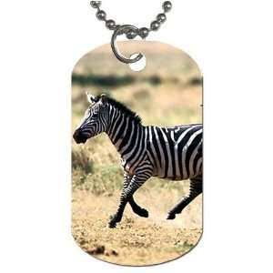  Zebras Dog Tag with 30 chain necklace Great Gift Idea 