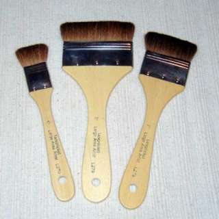 SOFT CAMEL HAIR PAINT BRUSHES ~ART, LG AREAS, LEAFING  