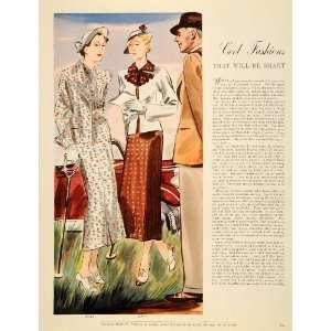 1935 Article Butterick Fashion Summer Dress Patterns Women Vintage 