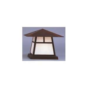   Carmel 1 Light Outdoor Pier Lamp in Satin Black with Clear Seedy glass