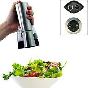 Domestic Innovations Electric Salt and Pepper Mill Includes Refills of 