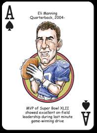   Super Bowl NFL Football Playing Poker Cards Fans Hero Decks  