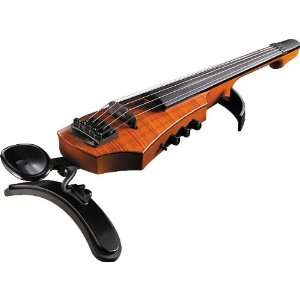   Design Cr5 5 String Electric Violin Amber Stain Musical Instruments