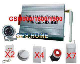 Home Security Wireless SMS MMS GSM DVR Alarm System 2H  