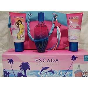  ESCADA PACIFIC PARADISE Perfume. 4 PC. GIFT SET ( EAU DE 