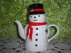 Snowman Hot Cocoa Chocolate Teapot Tea Pot Hersheys Snowman Hot Cocoa 