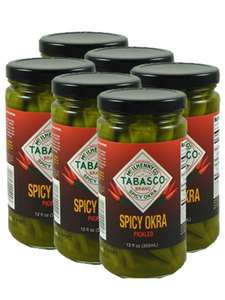 Tabasco Spicy Garlic Pickles or Pickled Okra 6 Pack  