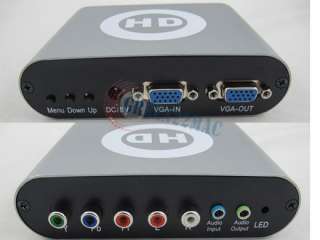 HD Pro Box YPbPr to VGA Audio Video Converter Adapter 1080P PS3 PS2 