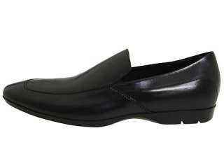 Hugo Boss Mens Dress Shoes Milky Black Slip On Leather  