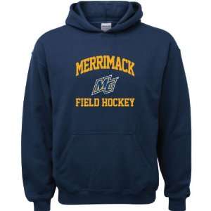  Merrimack Warriors Navy Youth Field Hockey Arch Hooded 