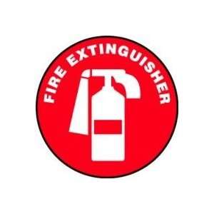  Slip Gard Floor Signs, 8   Red, FIRE EXTINGUISHER W 