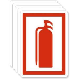 Extinguisher Symbol Laminated Vinyl, 7 x 5