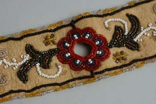 Antique Native American Indian Beaded Doeskin Panel/ Cheyenne Sioux 