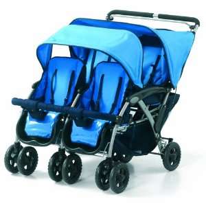  Foundations Quad Four Child Stroller, Blue Baby
