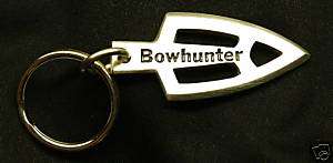 Pewter Bowhunter Broadhead Archery Key Ring/ Keychain  