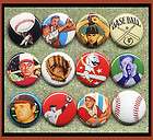   card players ball hat glove boy kid 1 inch buttons OR magnets