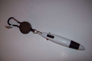 Retrac. Badge Reel Pen Belt Clip Key Chain 4 Color BLK