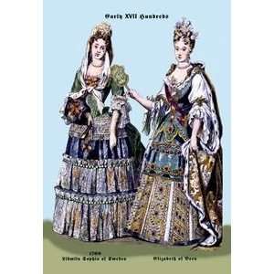 Zidmila Sophia of Sweden and Elizabeth of Bern, 18th Century   20x30 