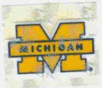 Michigan Wolverines 3 7/8 inch Logo Patch   Warehoused Unused