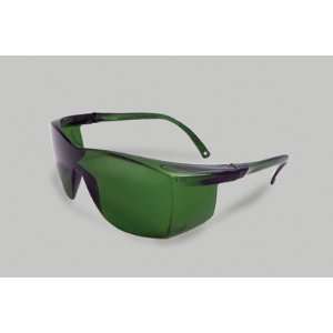  Radnor IR Series Safety Glasses With Black Frame And Green 