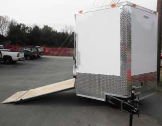 NEW 7X20 ENCLOSED MOTORCYCLE TRAILER LAWN MOWER UTILITY  