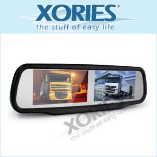 Inch TFT LCD Monitor Universal Rearview Mirror With Double Screen 