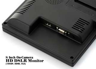 1080P HDMI HD VGA DSLR Camera LCD TV Video Monitor  