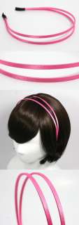 CELEB DOUBLE HAIR HEADBAND GOSSIP GIRL HOTPINK HB1055  