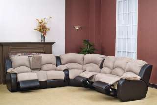 2049 Sectional Reclining Loveseat, Sofa and Wedge Set   Click Image to 