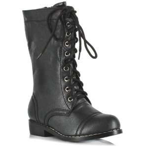 Lets Party By Ellie Shoes Combat Child Boots / Black   Size Medium (13 