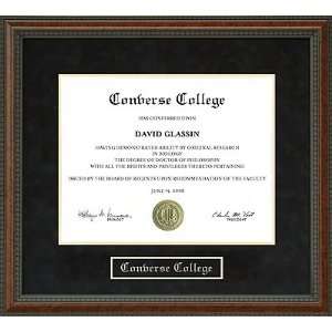  Converse College Diploma Frame