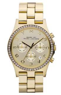MARC BY MARC JACOBS Henry Chronograph & Crystal Topring Watch 