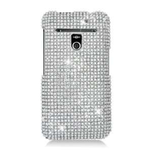 LG Revolution VS910/Esteem MS910 Diamond Rhinestone Case Silver Phone 