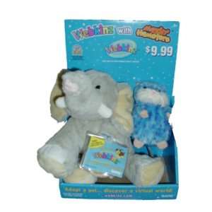  Webkinz Elephant with Mazin Hamsters Blue Toys & Games