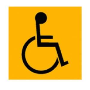  P T Templet 48 Handicap Access Symbol 4 X 4 Parking Lot 