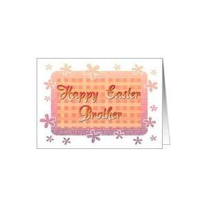  Brother Happy Easter   Flowery Borders Card Health 