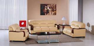 Modern Italian Leather Living Room Set  
