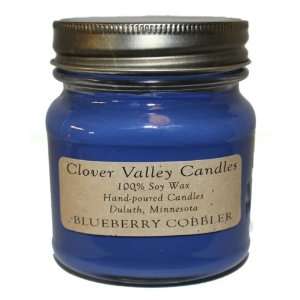  Blueberry Cobbler Half Pint Scented Candle by Clover Valley 