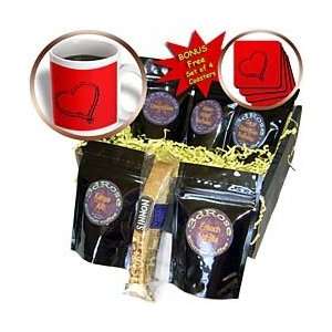  Creations Hearts   Deep Red Heart in the Sand   Coffee Gift Baskets 
