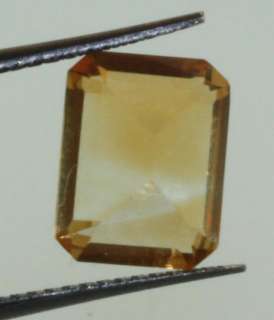 loose gemstones emerald cut citrine 10x8x5.2mm 2.83ct  