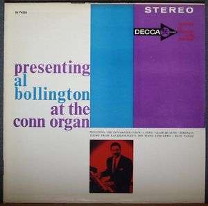 Al Bollington At The Conn Organ Decca DG Mint  Lounge  