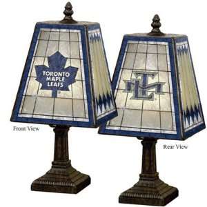   Toronto Maple Leafs Hockey Stained Glass Table Lamp