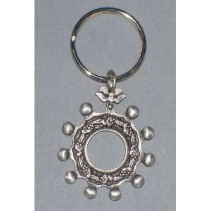    Single Decade Rosary Key Ring with Holy Spirit 