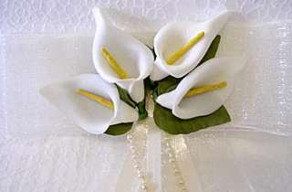 Calla lily flower girl wedding headpiece headband comb  