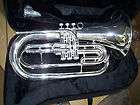 Marching baritone with hard case, Silver , NEW